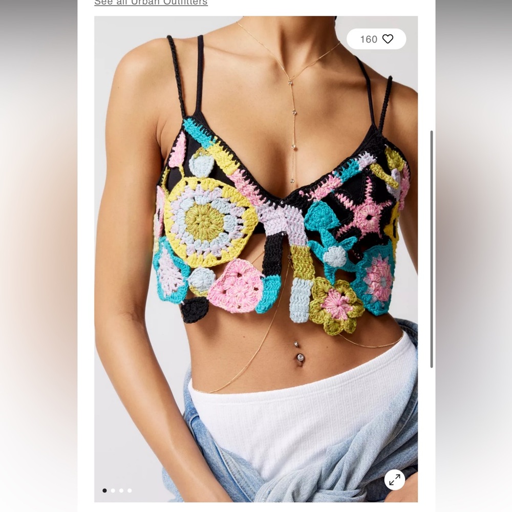 855 UO Maggie Hand-Knit Cami